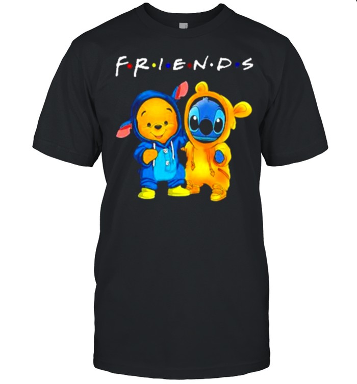 Baby Stitch And Baby Winnie-The-Pooh Friends Shirt