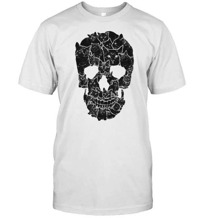 Black Cat Skull Shirt