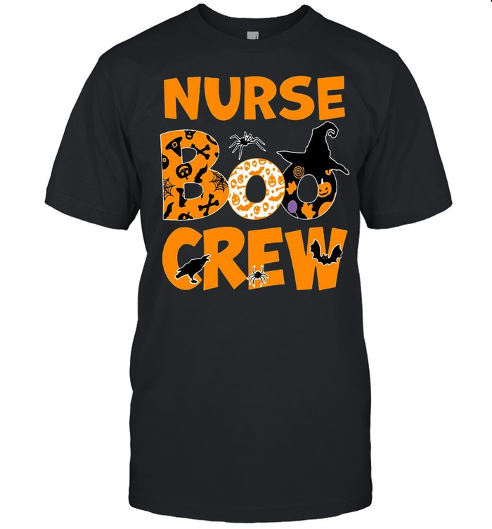 Halloween Nurse Boo Crew Witch T-Shirt