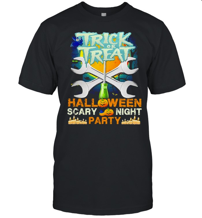 Trick Or Treat Halloween Scary Night Party Shirt