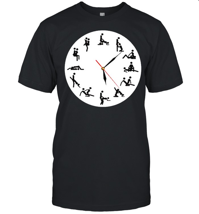 24 hours sexual positions wall clock shirt