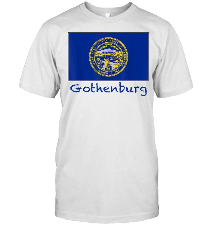 Gothenburg Nebraska Usa Flag Souvenir Shirt