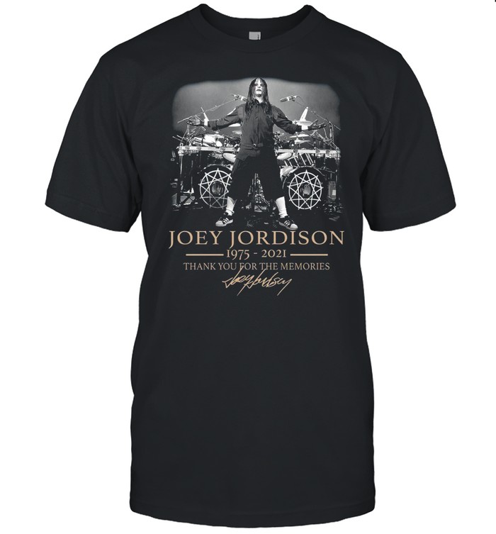 Joey jordison 1975 2021 thank you for the memories shirt