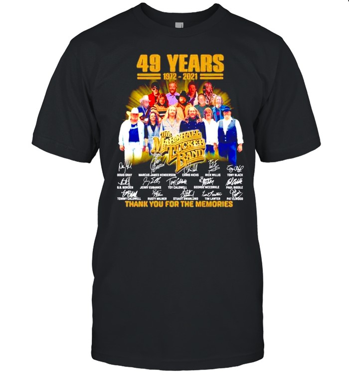 49 Years 1972-2021 The Marshall Tucker Band Signatures Shirt