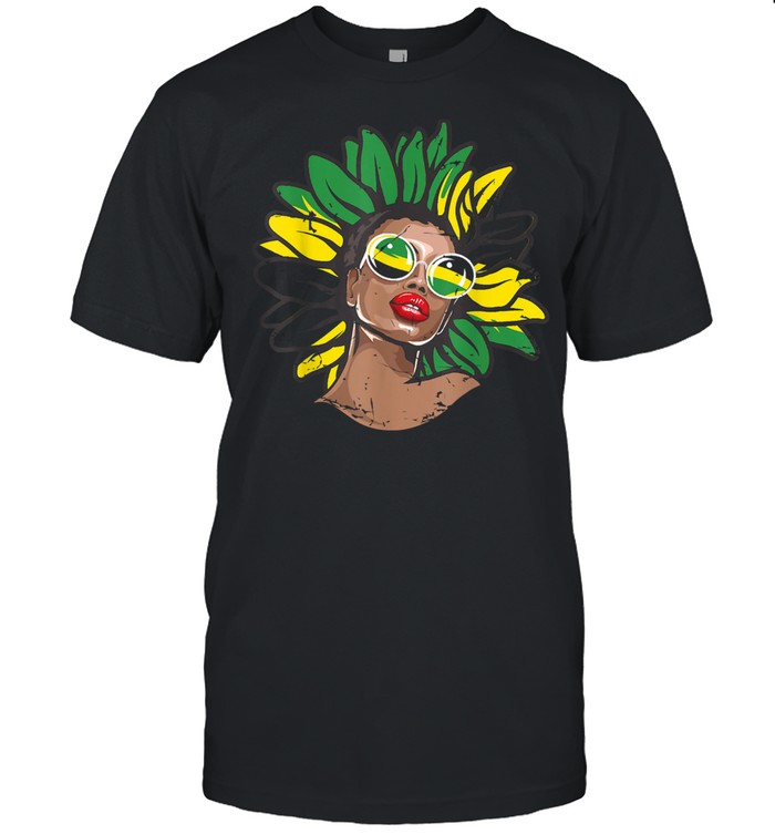 Afro Hair Jamaica Shirt Black Melanin Jamaican Flag Shirt