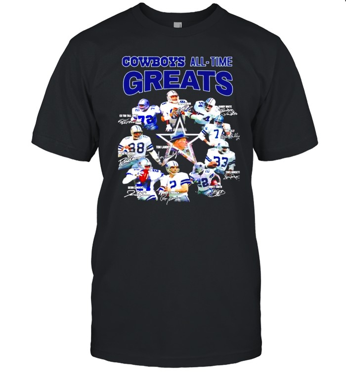 Dallas Cowboys All Time Greats All Team Signatures Shirt