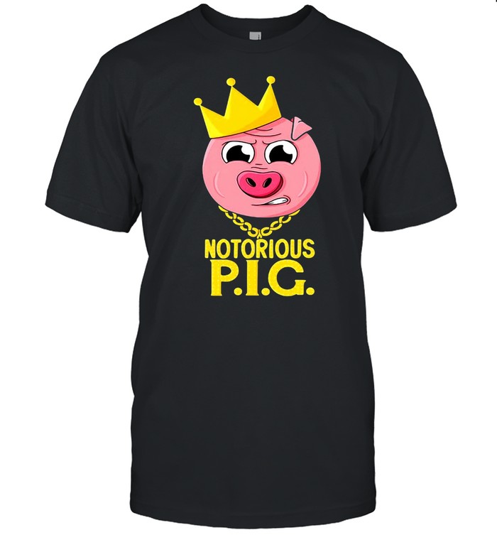 Notorious Pig Farm Pun Old School Rap Hip Hop T-shirt