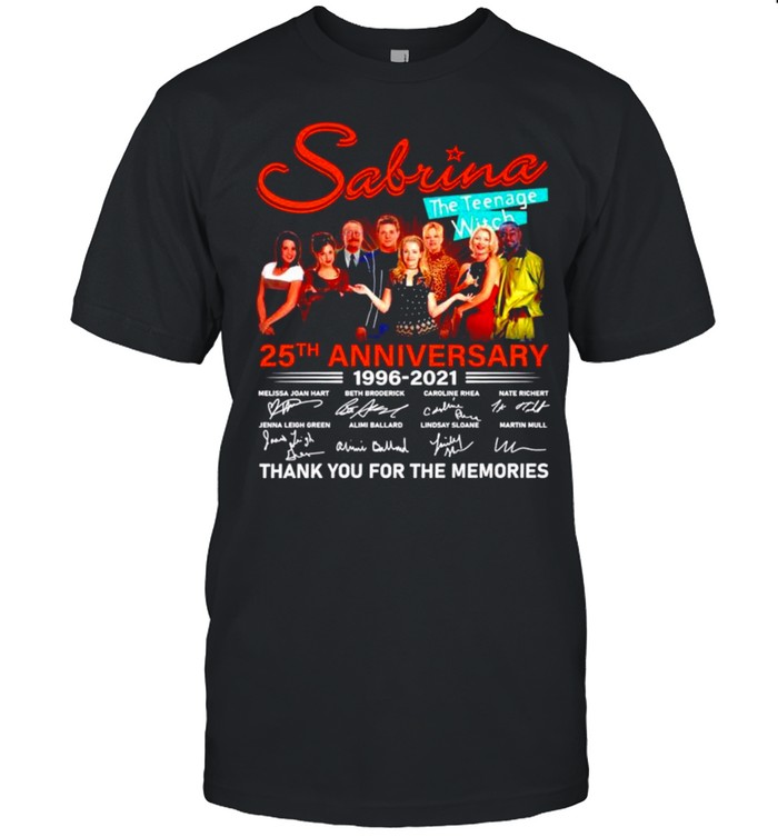 Sabrina The Teenage Witch 25Th Anniversary 1996-2021 Signatures Shirt