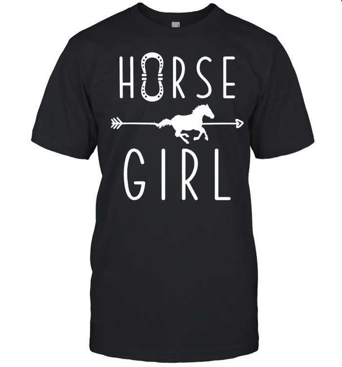 Horse Girl Pony Equestrian Sports Rider School Riding Horses Shirt