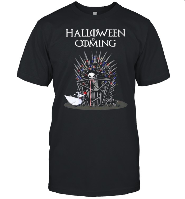 Iron Game Of Throne Jack Skellington Halloween Is Coming Shirt