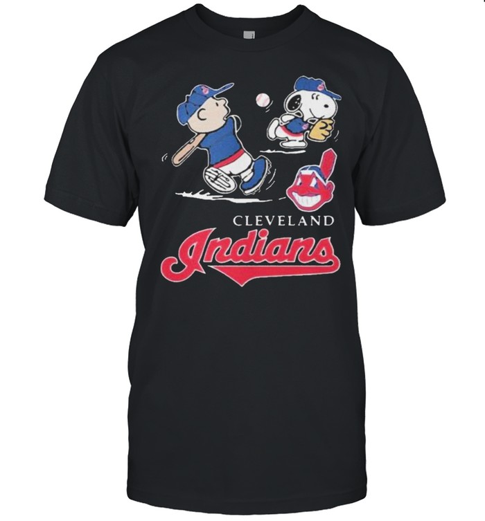 Charlie Brown Snoopy Cleveland Indians T  Classic Men's T-shirt