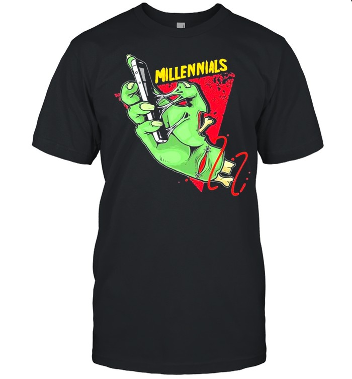 Millennials zombie hand shirt
