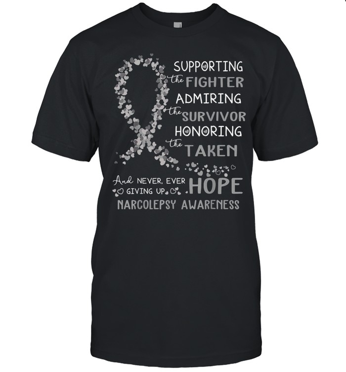 Supporting The Fighter Narcolepsy Awareness shirt