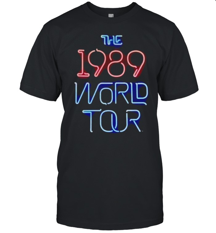 Taylor Swift neon the 1989 world tour shirt