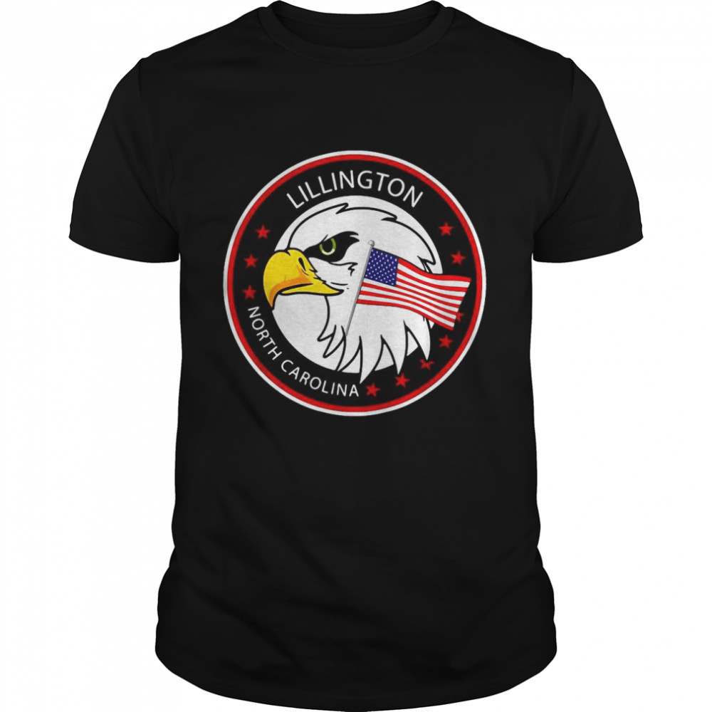 American Flag Lillington NC North Carolina T-shirt Classic Men's T-shirt