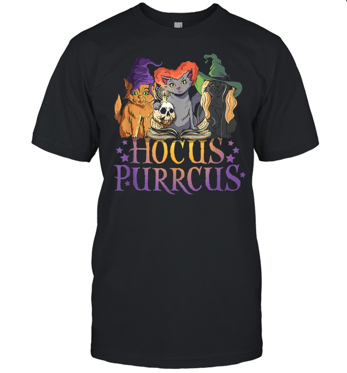 Hocus Purrcus Halloween Witch Cats Parody shirt