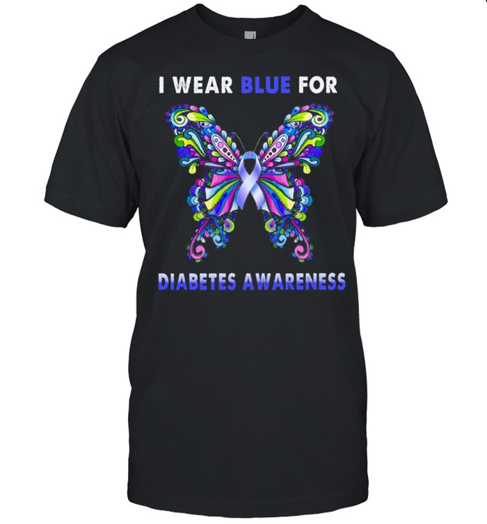I Wear Blue For Diabetes Awareness shirt