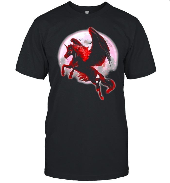 Flying Unicorn Moon Mythical Creature Alicorn T-shirt