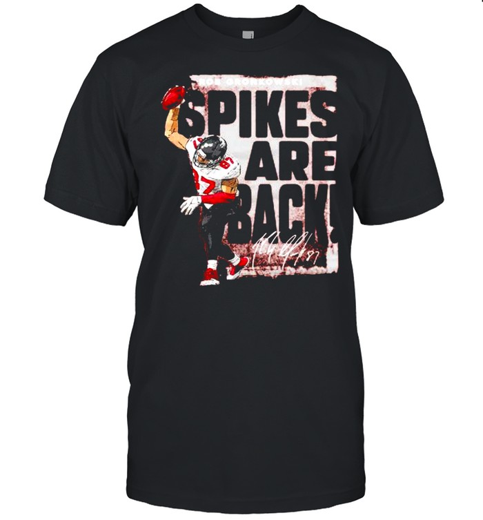 Tampa Bay Rob Gronkowski spikes are back signature shirt Classic Men's T-shirt