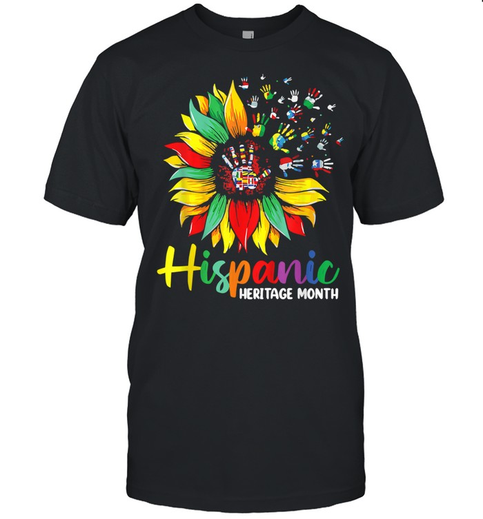 Hispanic Heritage Month Woman Latino Countries Flag shirt Classic Men's T-shirt