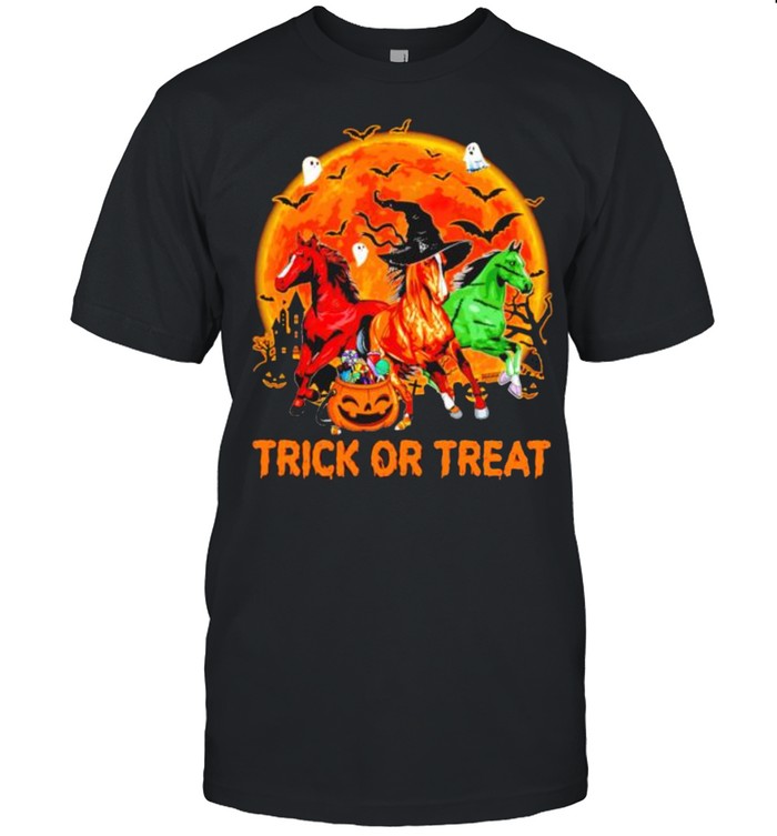 Horse Halloween trick or treat shirt