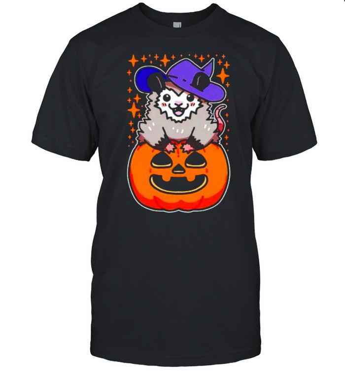 Witch possum happy Halloween shirt