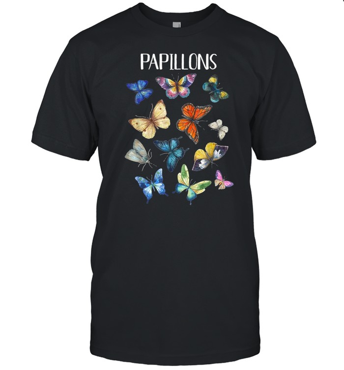 Papillons Butterflies Chart Vintage Butterfly shirt Classic Men's T-shirt