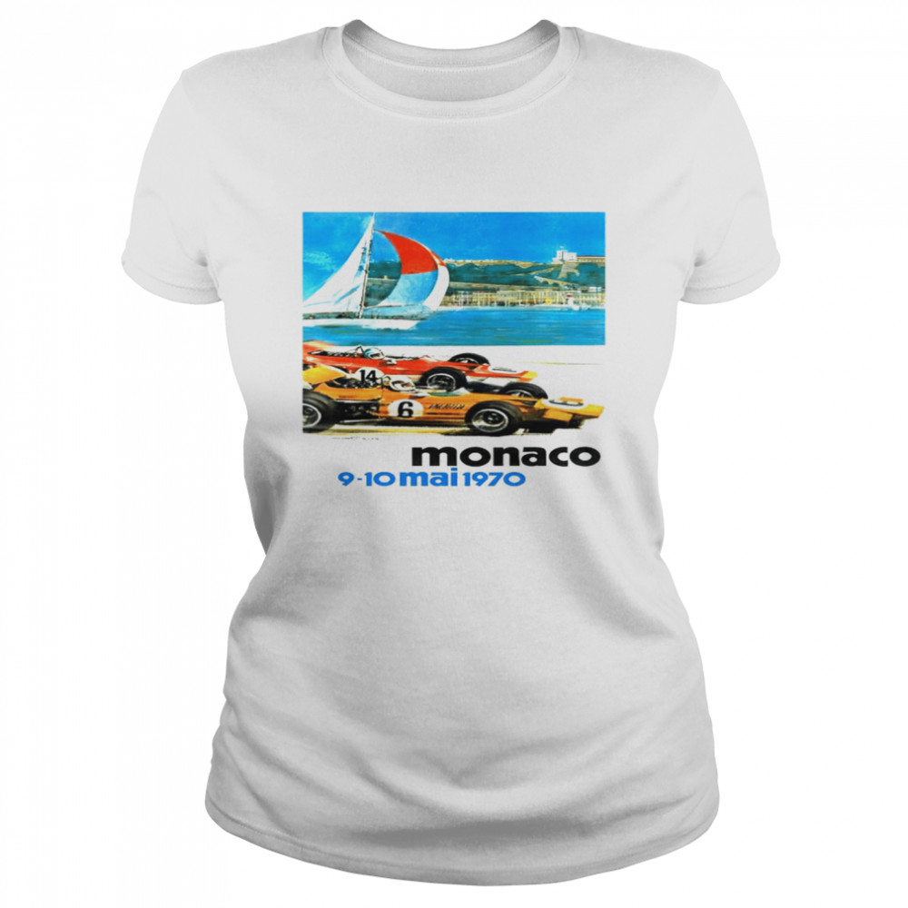 1970 Monaco Grand Prix racing sport shirt Classic Women's T-shirt