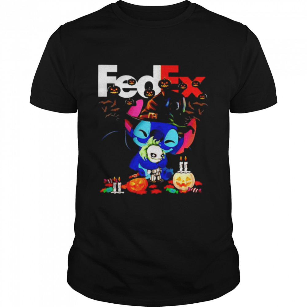 FedEx Stitch hug Joker happy Halloween shirt Classic Men's T-shirt
