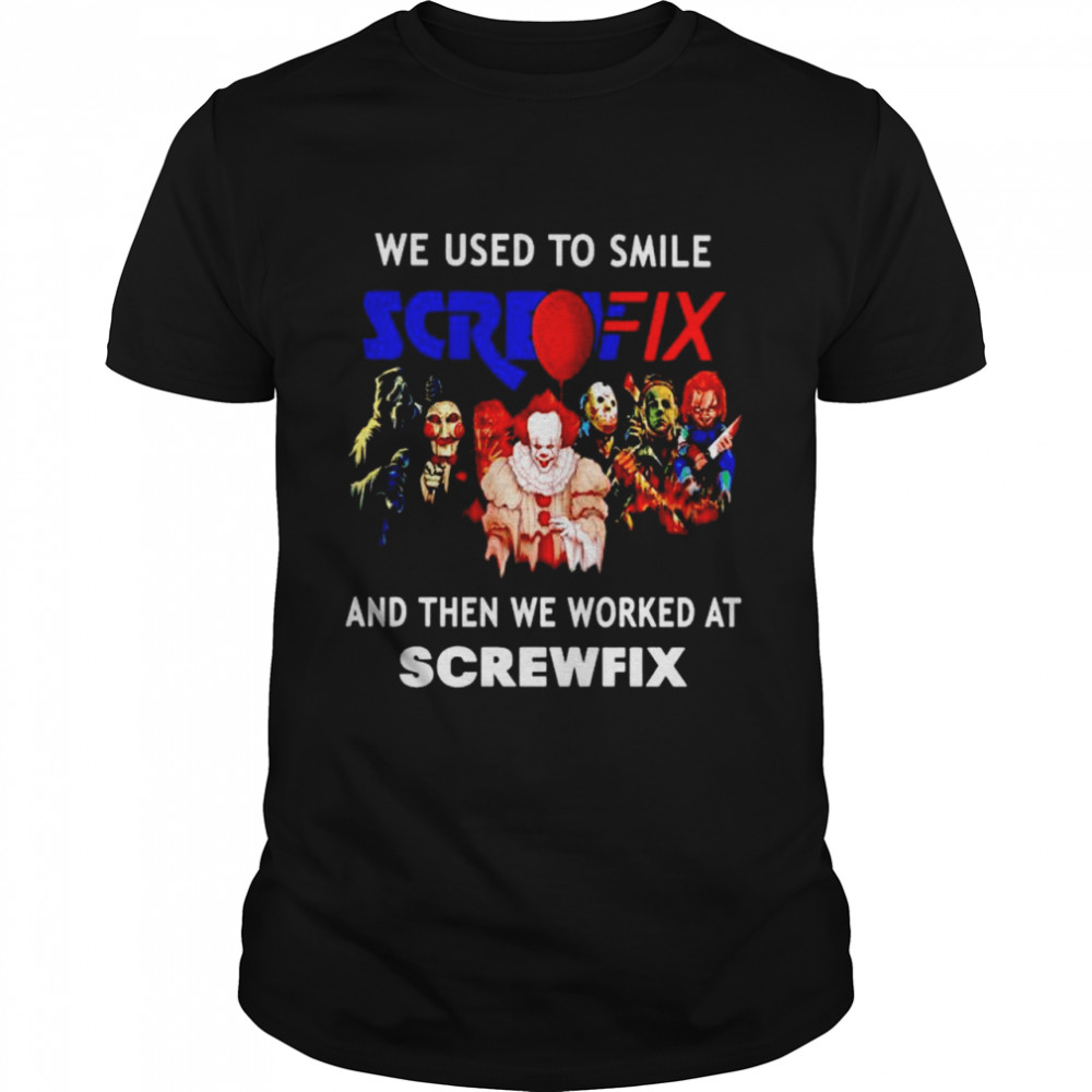 Horror Halloween we used to smile and then we worked at Screwfix shirt Classic Men's T-shirt