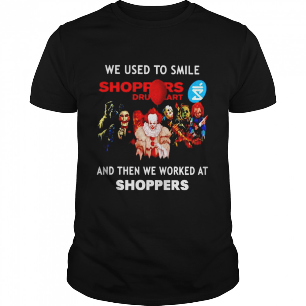 Horror Halloween we used to smile and then we worked at Shoppers shirt Classic Men's T-shirt