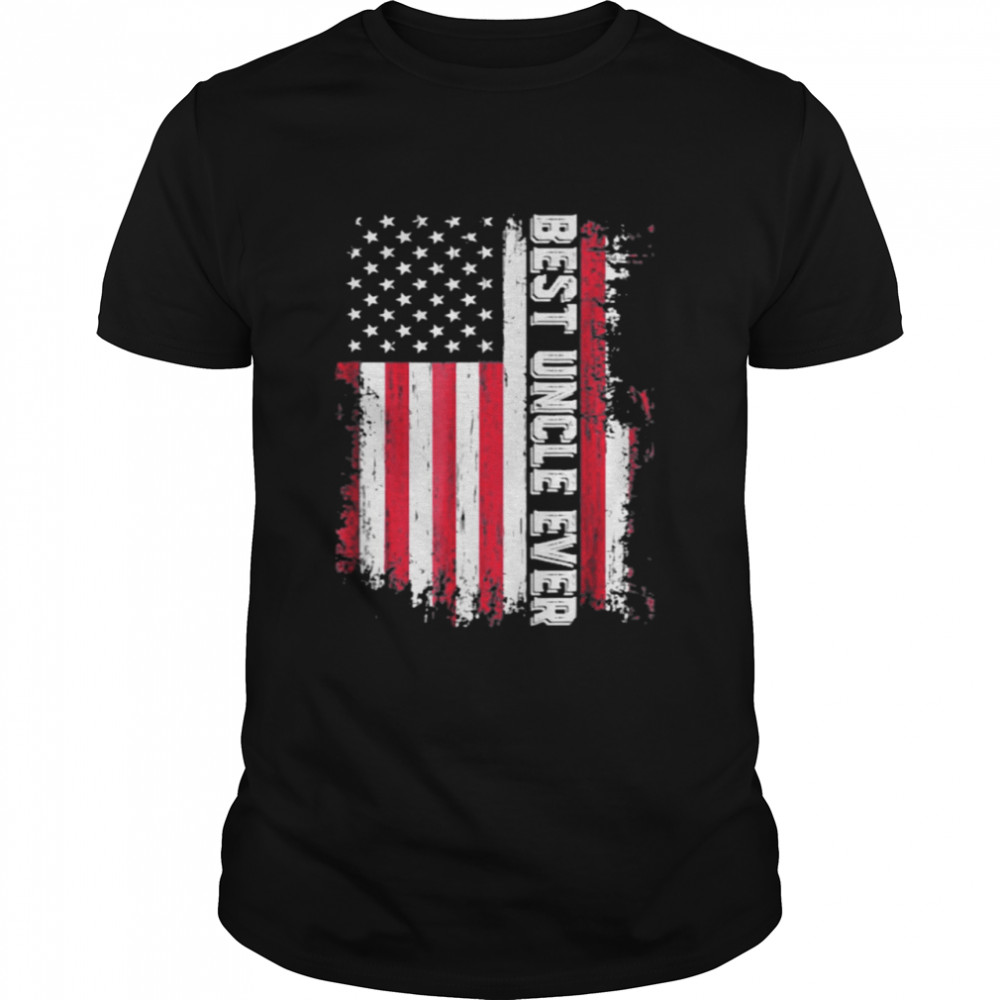 Best Uncle Ever American Flag shirt