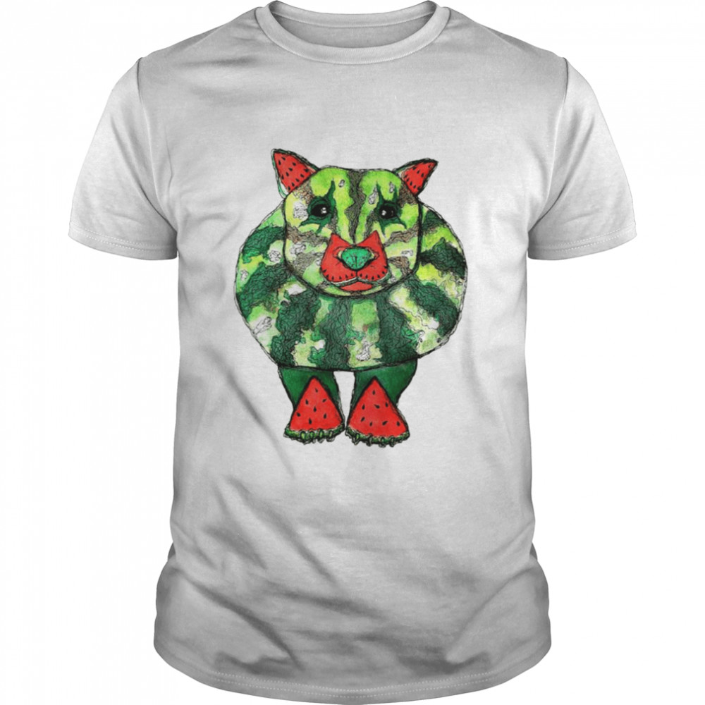 Watermelon Wombat dog mashup shirt