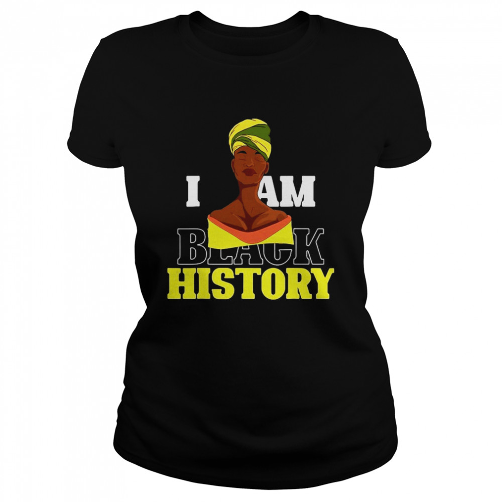 Melanin African Black Americans I Am Black History Month T-shirt Classic Women's T-shirt