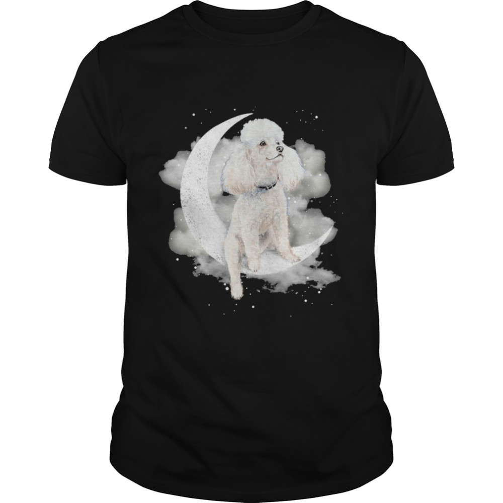 Poodle Sit On The Moon Halloween shirt Classic Men's T-shirt