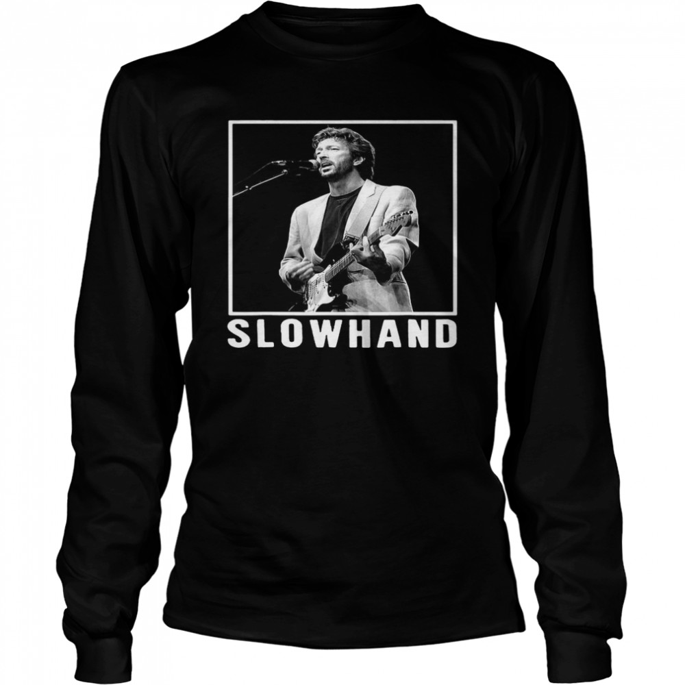 Eric Clapton Slowhand Music Legend Vintage  Long Sleeved T-shirt