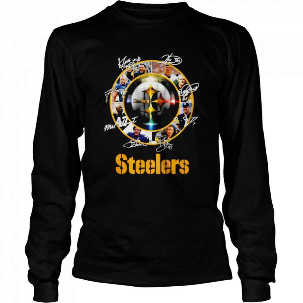 Pittsburgh Steelers players signatures shirt Long Sleeved T-shirt