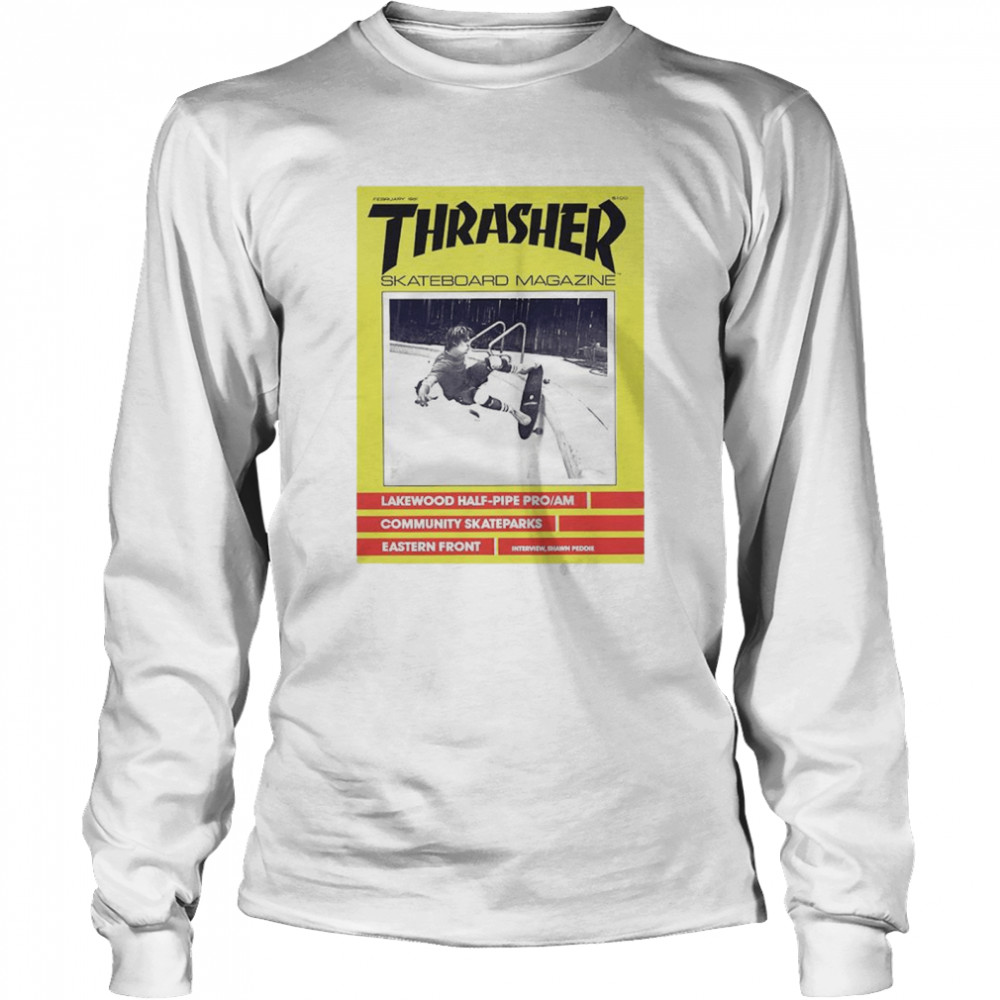 Thrasher Skateboard Magazine Lakewood Half Pipe Pro shirt Long Sleeved T-shirt