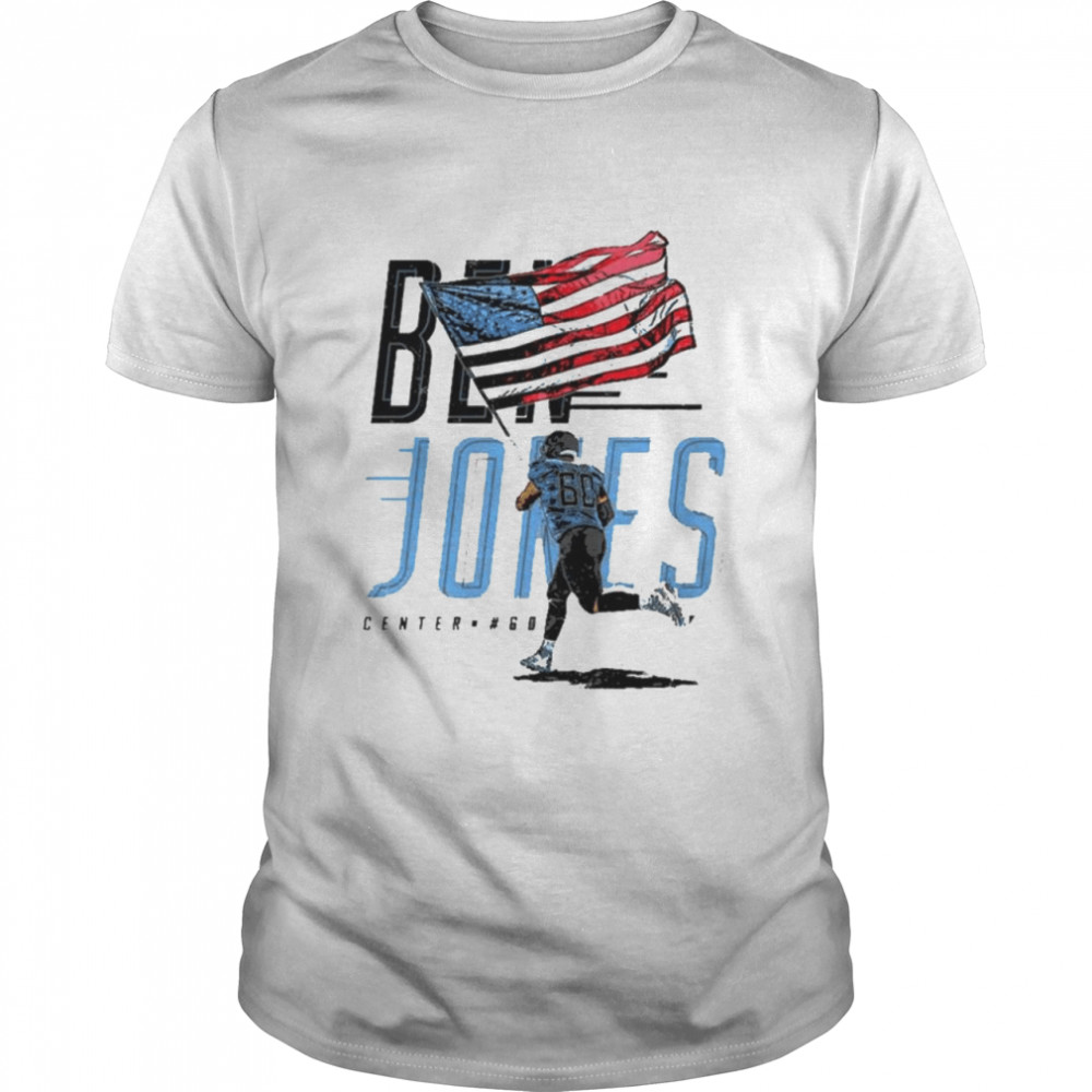 Ben Jones Center Go USA Flag Tennessee Football shirt Classic Men's T-shirt