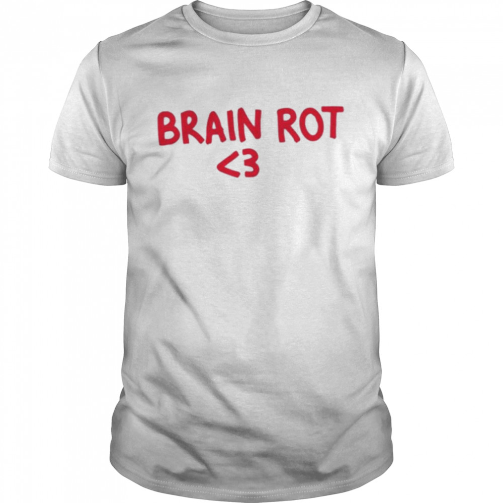 brain rot heart shirt Classic Men's T-shirt