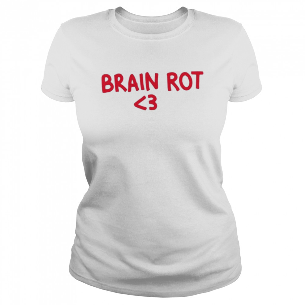 brain rot heart shirt Classic Women's T-shirt