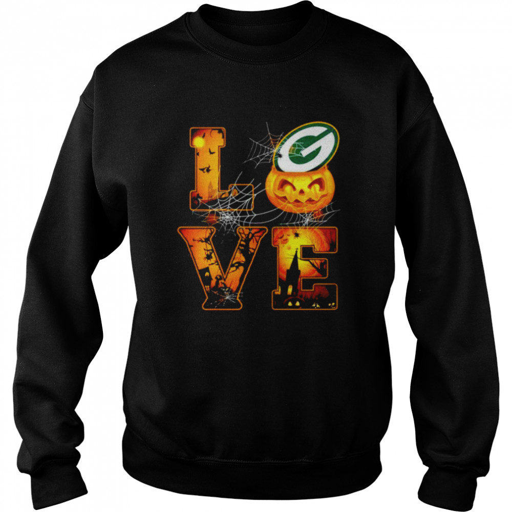 Love Halloween Green Bay Packer  Unisex Sweatshirt