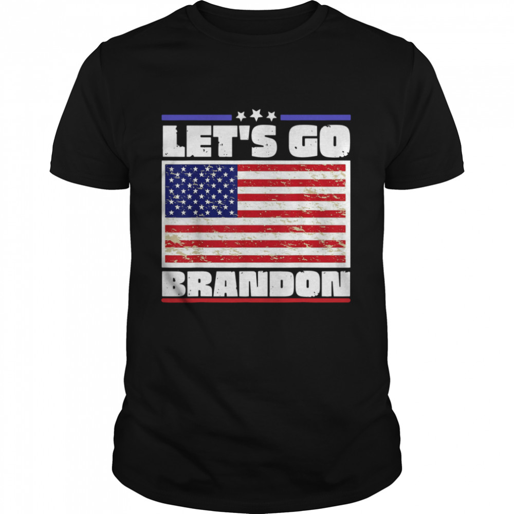 Let's go brandon American flag fuck Biden shirt Classic Men's T-shirt
