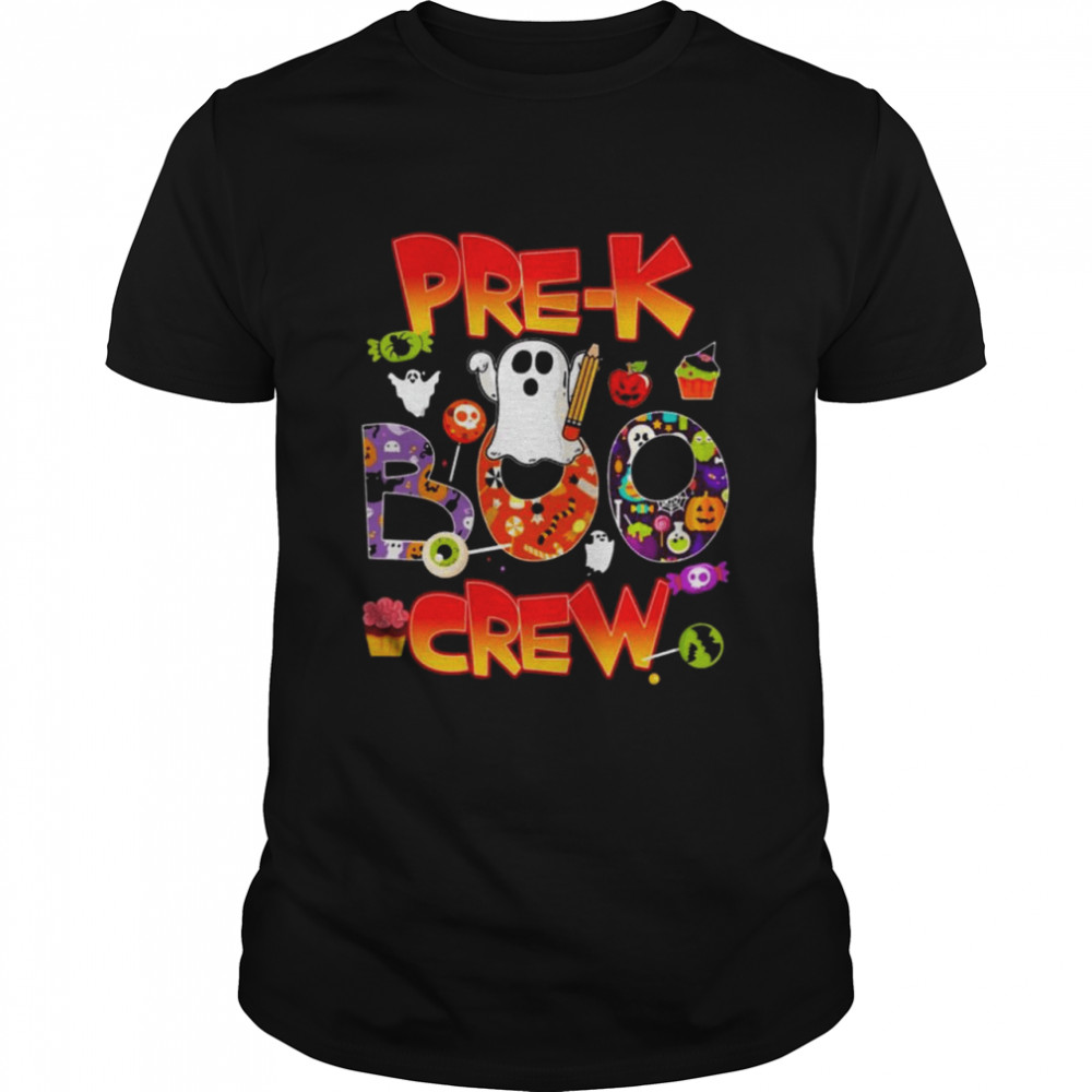 PreK Teacher Boo Crew Happy Halloween shirt Classic Men's T-shirt