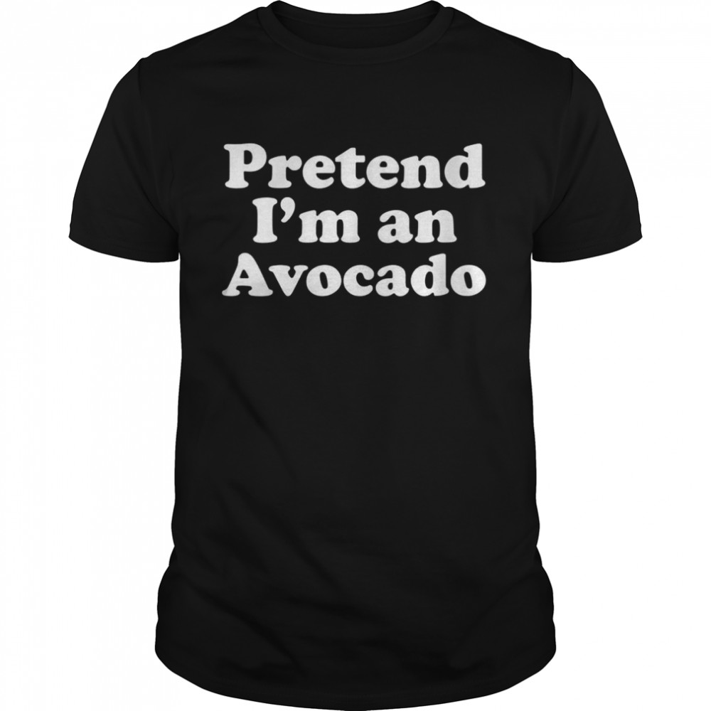 Pretend I’m An Avocado Lazy Easy Halloween Costume  Classic Men's T-shirt