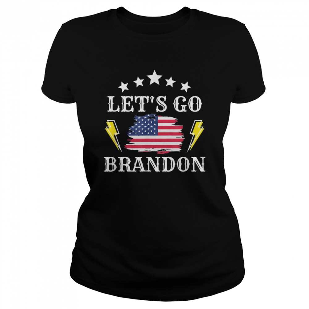 Let’s Go Brandon with American Flag  Classic Women's T-shirt