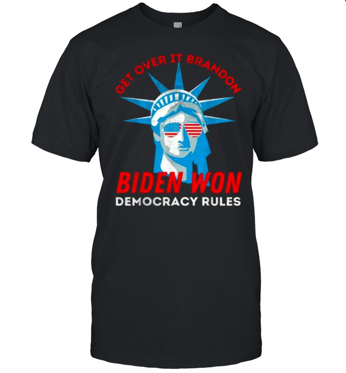 Meme Liberal Joe Biden Won Go Brandon Distressed Tee  Classic Men's T-shirt