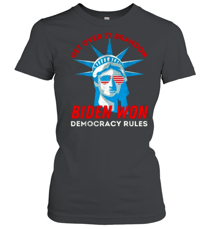 Meme Liberal Joe Biden Won Go Brandon Distressed Tee  Classic Women's T-shirt